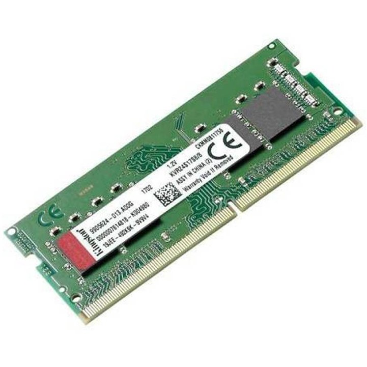 رم لپ تاپ کینگستون مدلDDR4 2400S MHz CL17 ظرفیت 8 گیگابایت استوک
